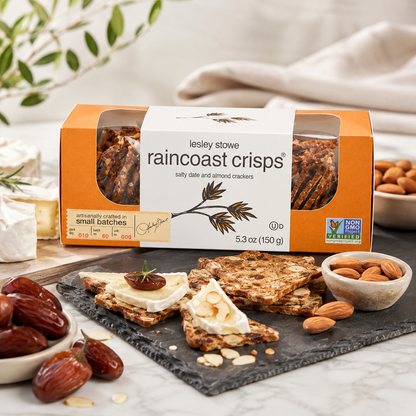 Raincoast Crisps Salty Date and Almond Crackers 5.3 Ounce