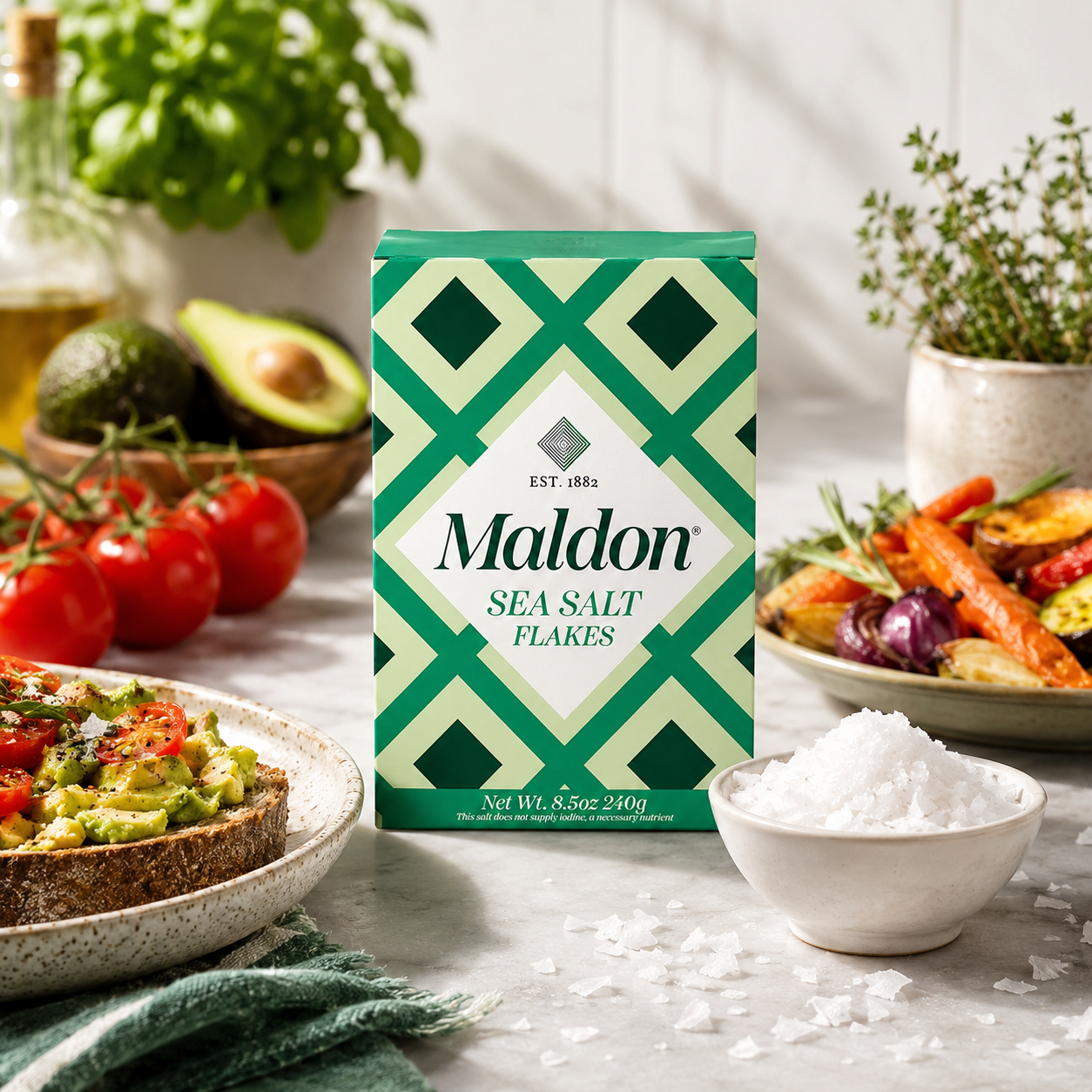Maldon Salt Sea Salt Flakes 8.5 oz 240 g