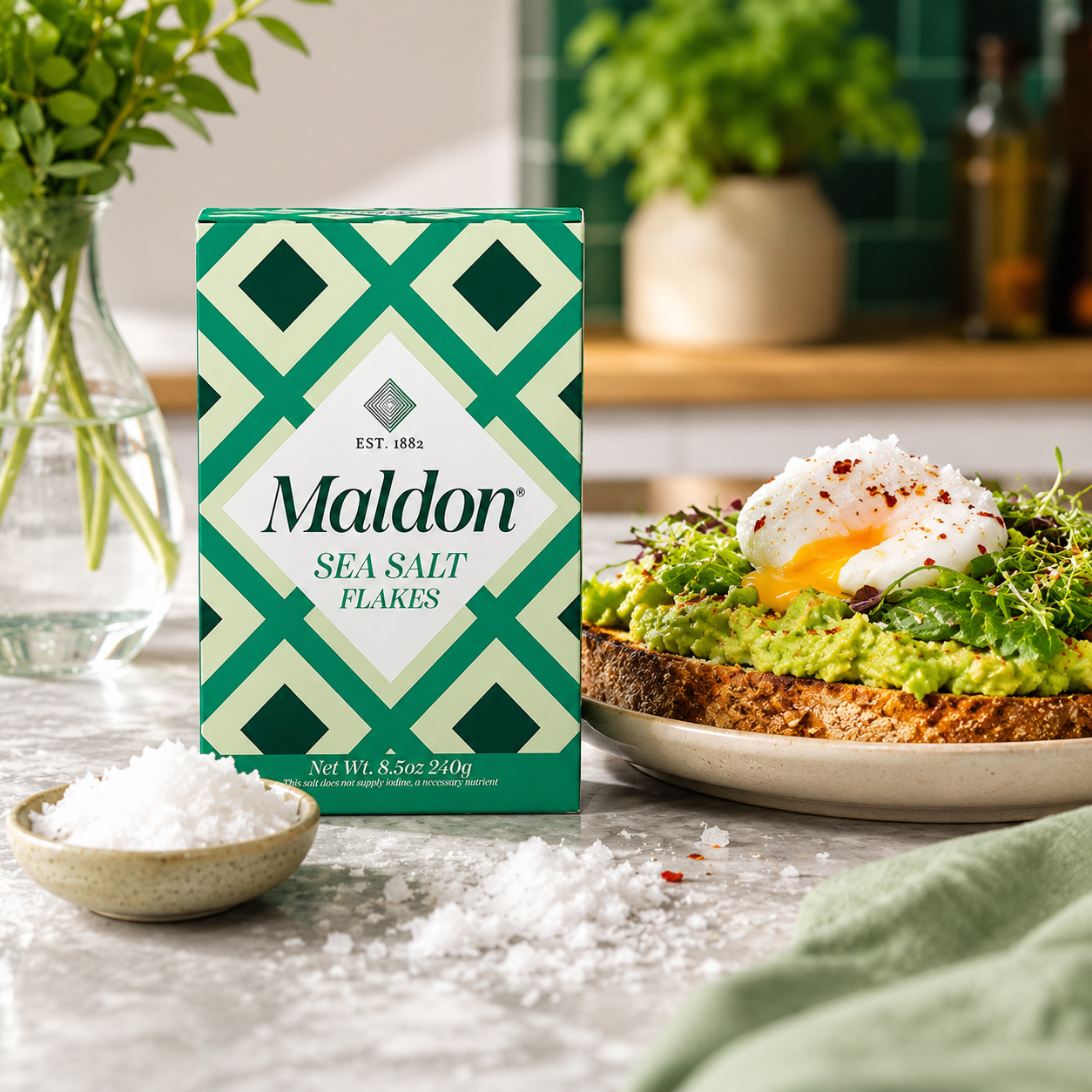 Maldon Salt Sea Salt Flakes 8.5 oz 240 g