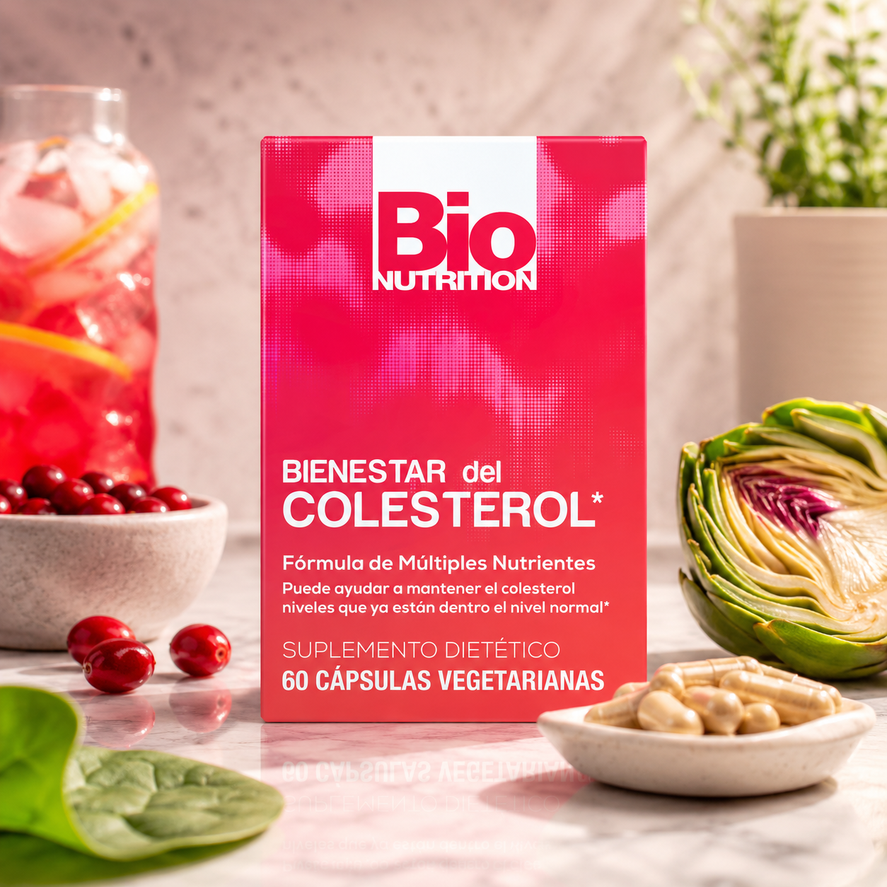 Bio Nutrition Chlolesterol Wellness 60 Vegetarian Capsules Natural Formula