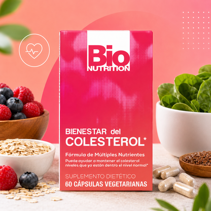 Bio Nutrition Chlolesterol Wellness 60 Vegetarian Capsules Natural Formula