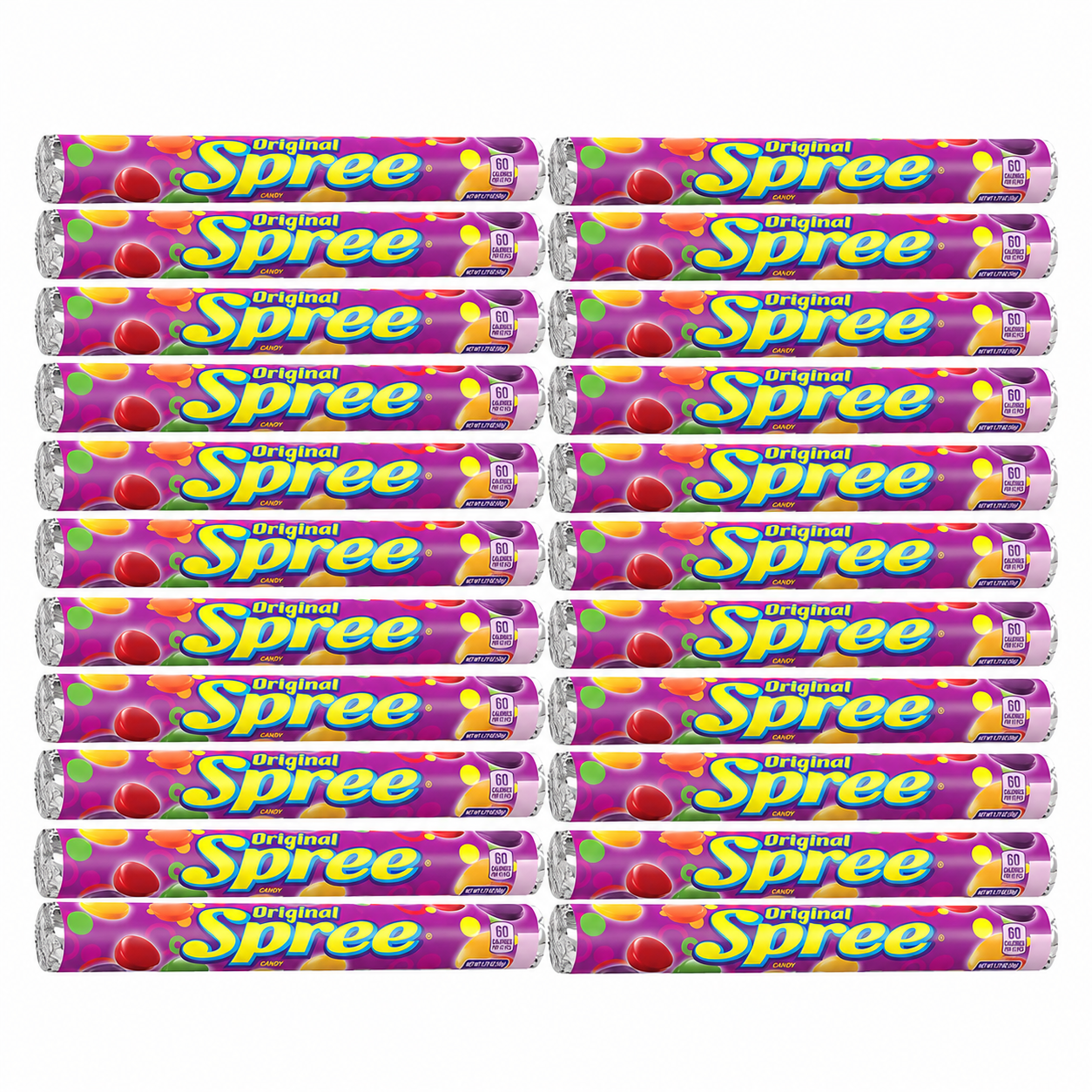 Original Spree Lemon Original Candy Rolls Sweet and Tart Hard Candy in 1.77 oz