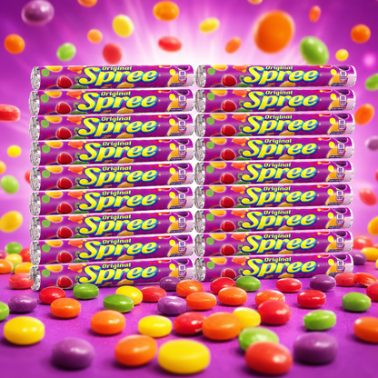 Original Spree Lemon Original Candy Rolls Sweet and Tart Hard Candy in 1.77 oz
