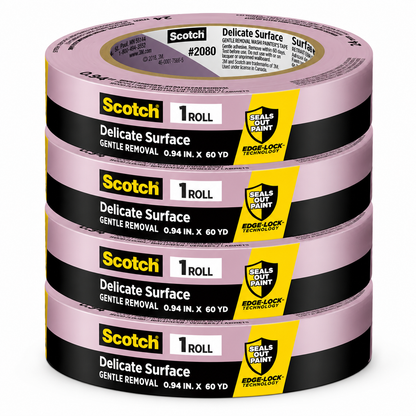 3M ScotchBlue 2080 Delicate Surface Painter's Tape 1" x
