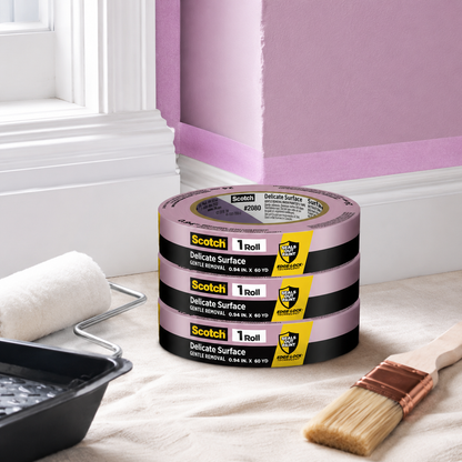 3M ScotchBlue 2080 Delicate Surface Painter's Tape 1" x