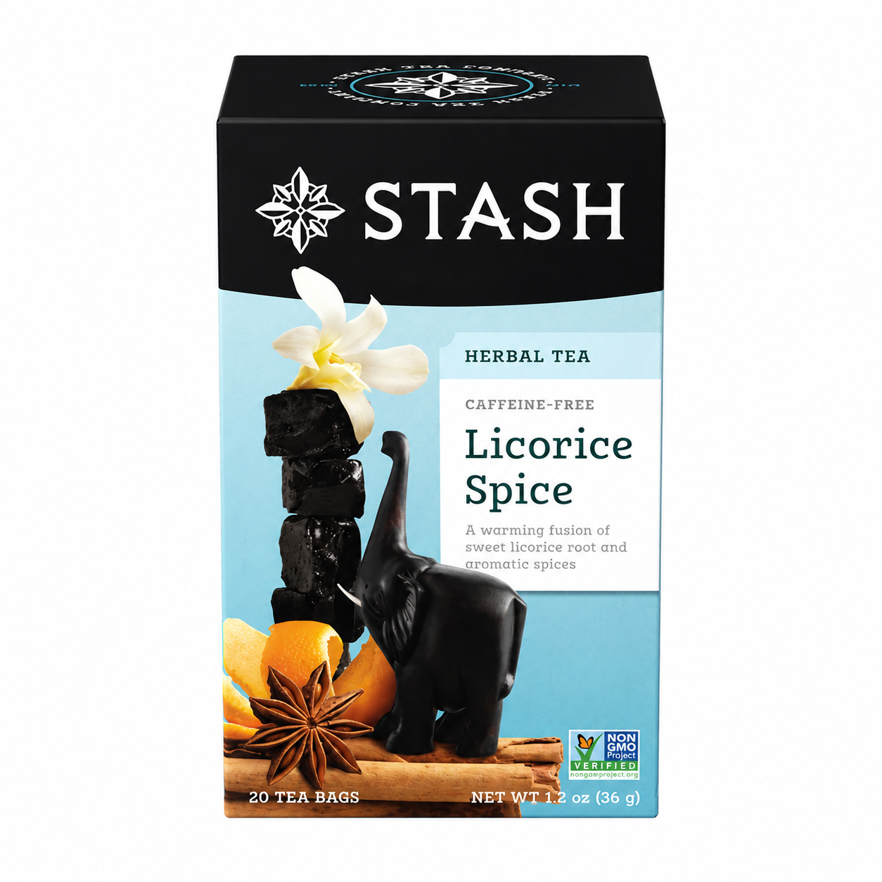 Stash Hot Tea Licorice Spice Herbal Tea Box of Tea 20 Count