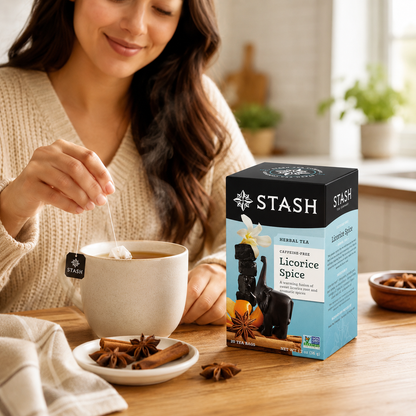 Stash Hot Tea Licorice Spice Herbal Tea Box of Tea 20 Count