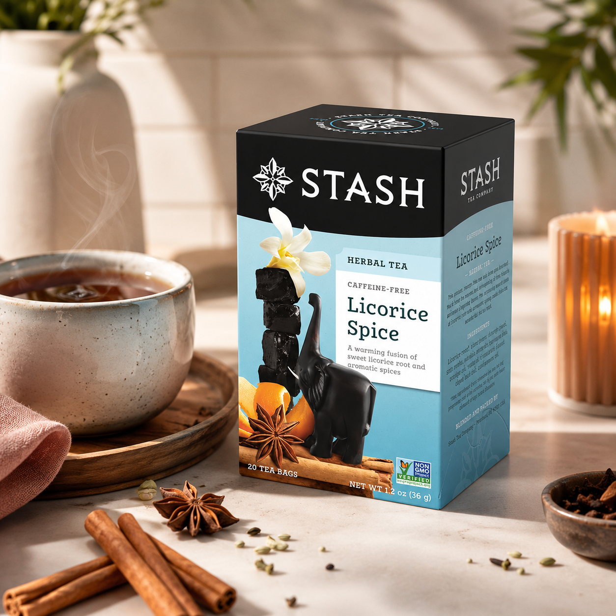 Stash Hot Tea Licorice Spice Herbal Tea Box of Tea 20 Count