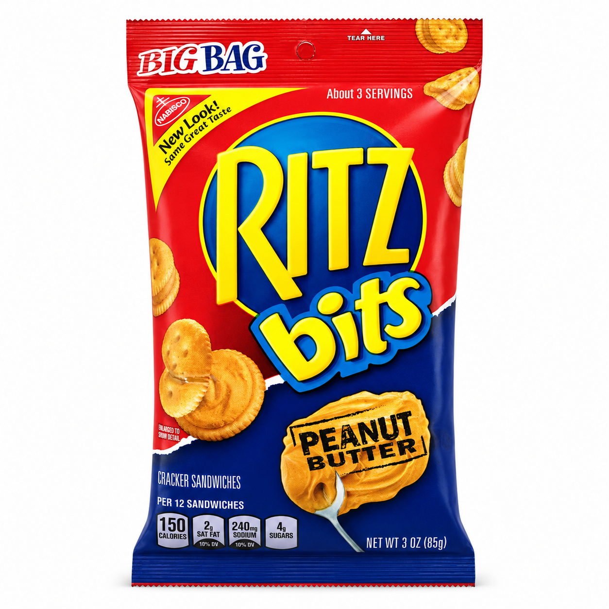 Peanut Butter Nabisco Ritz Bits Snack 3 Ounce