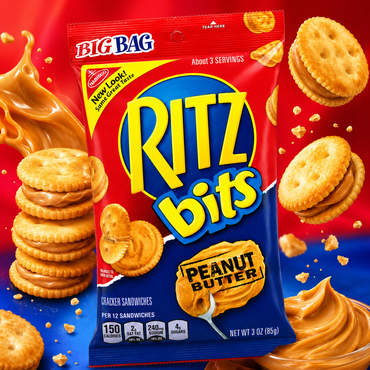 Peanut Butter Nabisco Ritz Bits Snack 3 Ounce