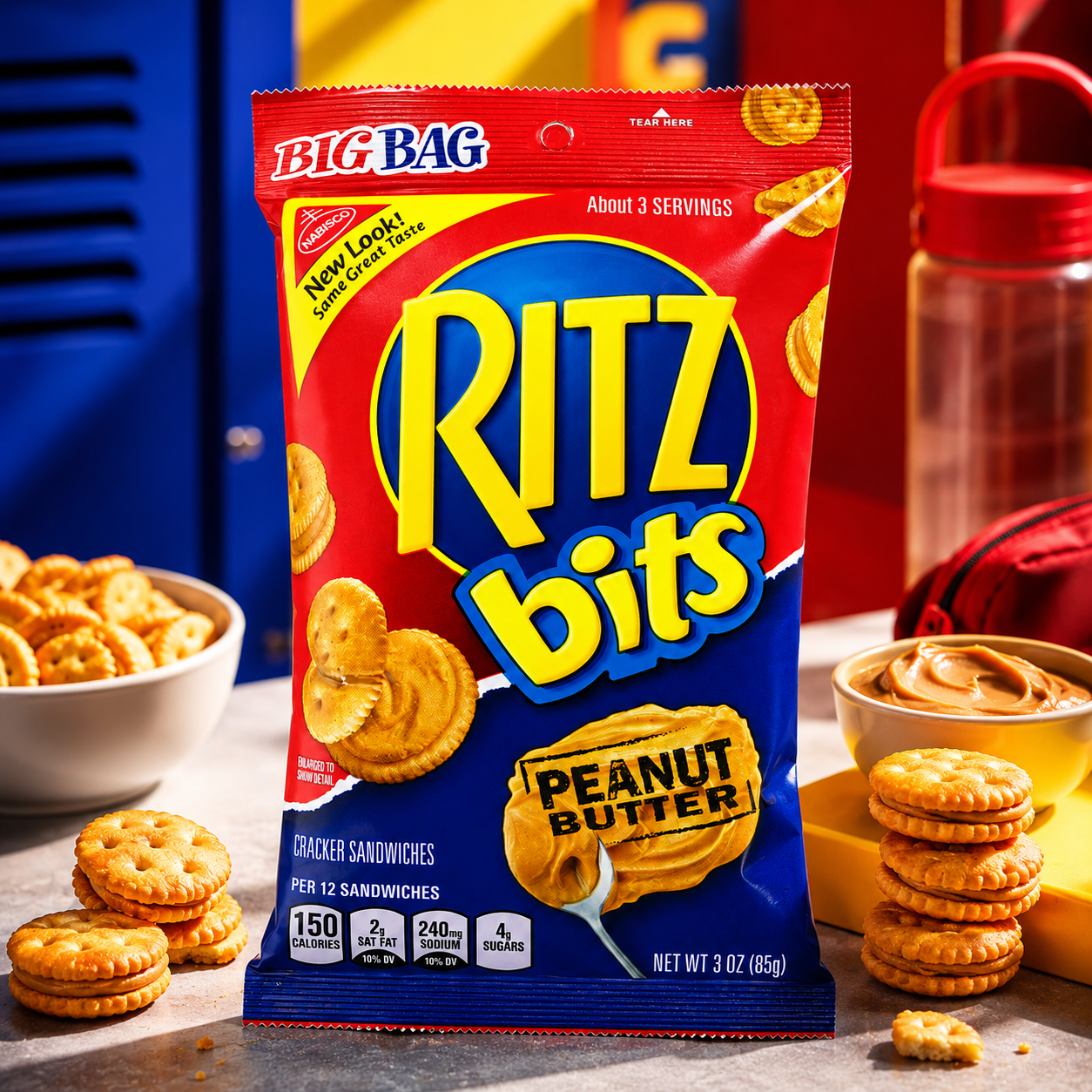 Peanut Butter Nabisco Ritz Bits Snack 3 Ounce