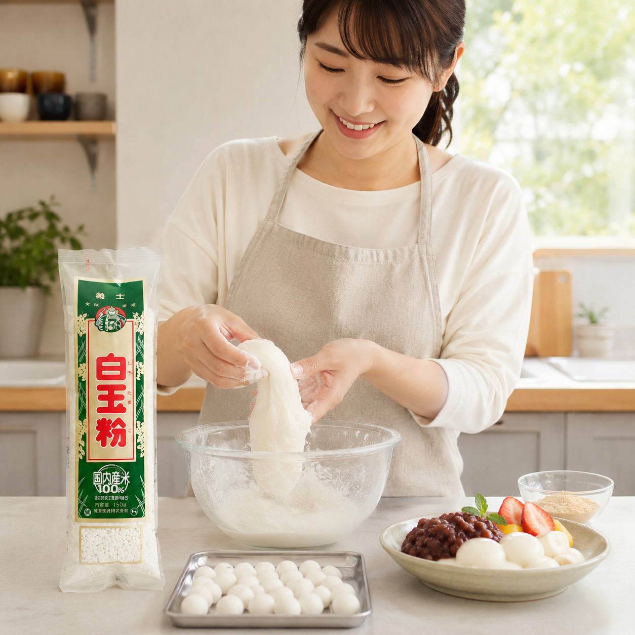 Shiratamako Shiratama Shiratamako ç™½çŽ‰ç²‰ Shiratama ko Premium Glutinous Rice Flour
