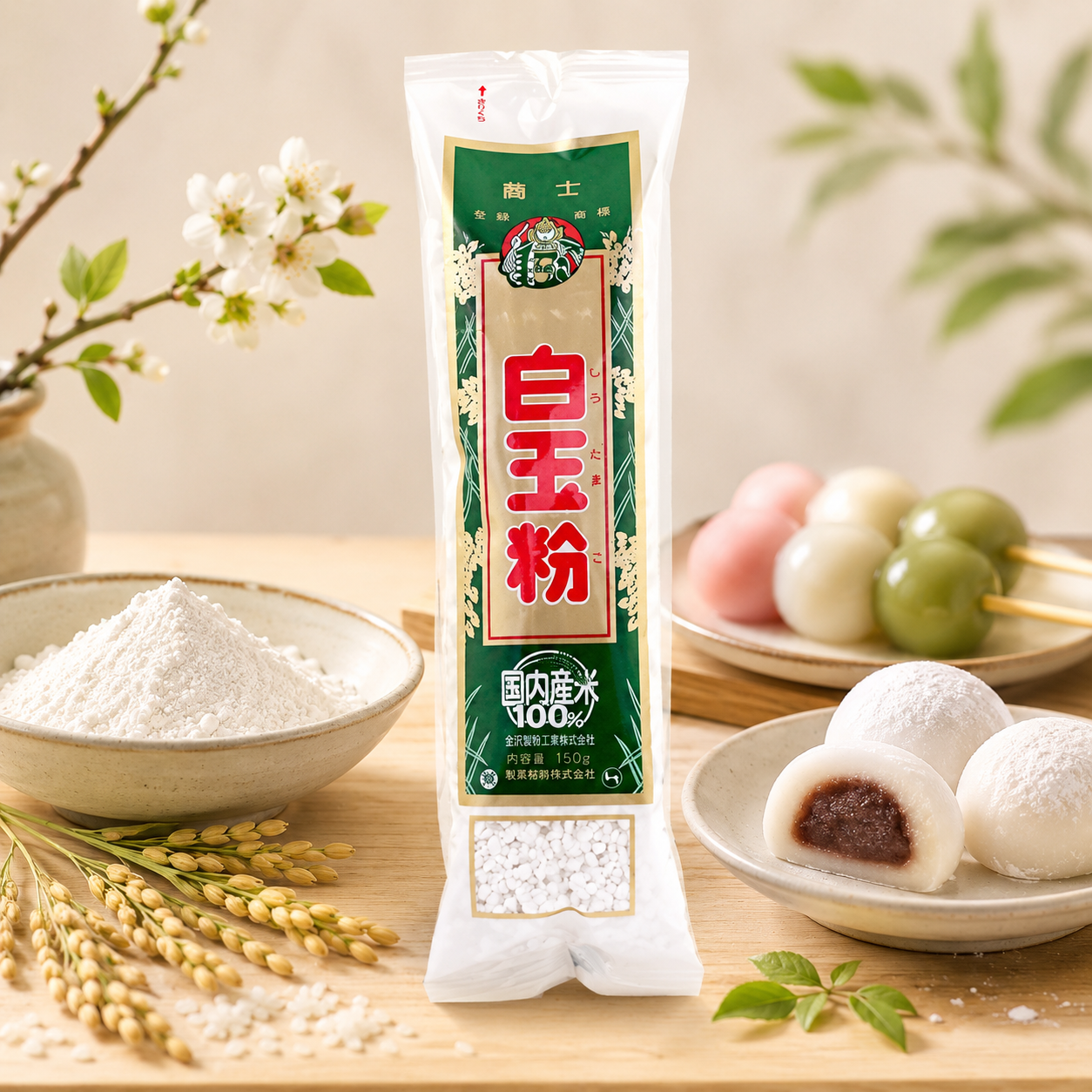 Shiratamako Shiratama Shiratamako ç™½çŽ‰ç²‰ Shiratama ko Premium Glutinous Rice Flour