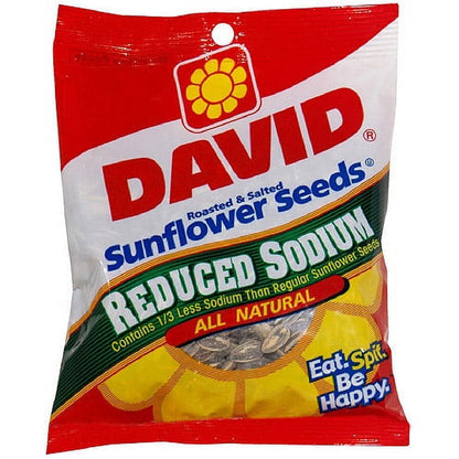 DAVID'S Sunflower Seeds Reduced Sodium 5.25 oz