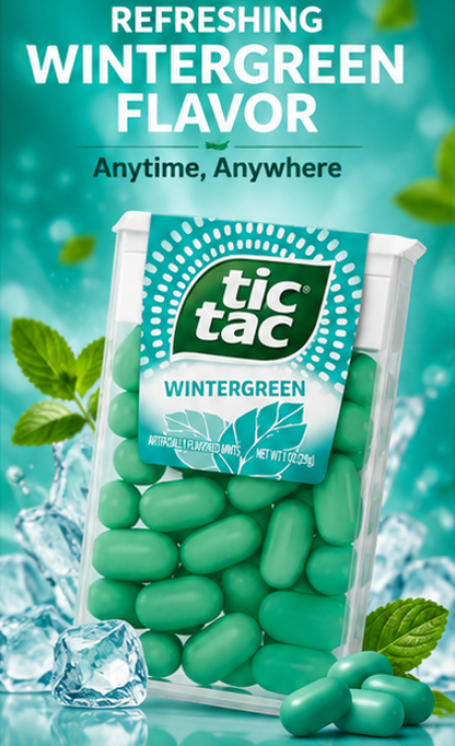 Wintergreen Wintergreen Flavored Mints Tub Low Calorie 1 oz