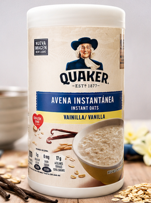 Quaker Instant Oatmeal Vanilla Flavor 100% Whole Grains Source of Fiber and Protein 34.8 oz
