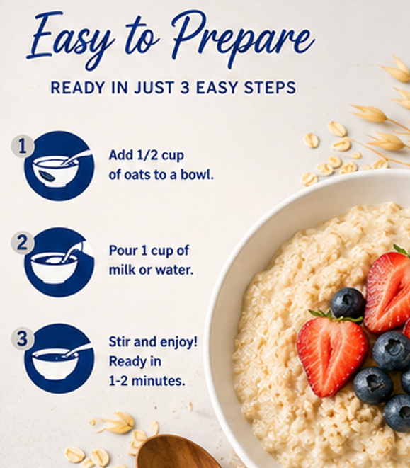 Quaker Instant Oatmeal Vanilla Flavor 100% Whole Grains Source of Fiber and Protein 34.8 oz