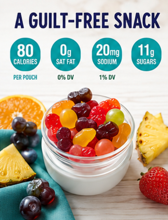 Welch's Fruit Snacks Fruit Punch & Island Fruits Variety Pack Gluten Free Single Serve Bags 0.9 oz 40 ct