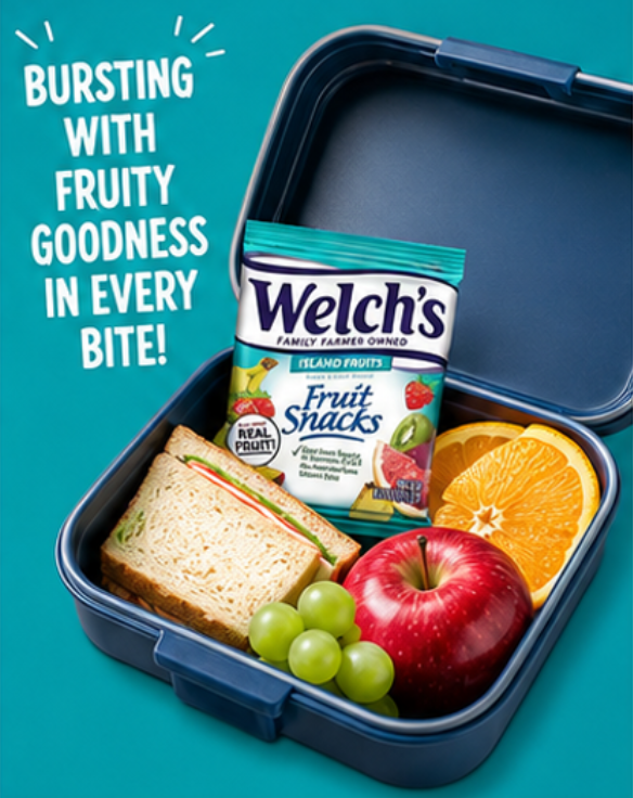 Welch's Fruit Snacks Fruit Punch & Island Fruits Variety Pack Gluten Free Single Serve Bags 0.9 oz 40 ct