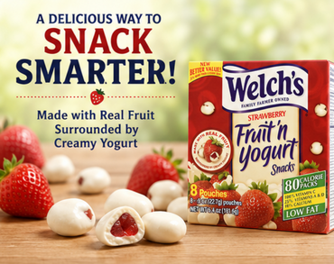 Welch's Strawberry Fruit 'n Yogurt Snacks 8 Pouches