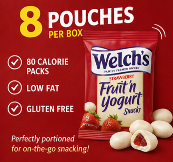 Welch's Strawberry Fruit 'n Yogurt Snacks 8 Pouches