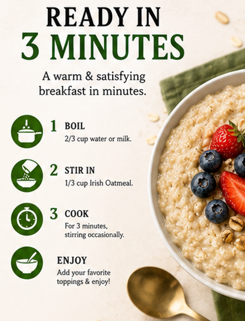 McCann's Irish Oatmeal Quick Cooking Irish Oatmeal