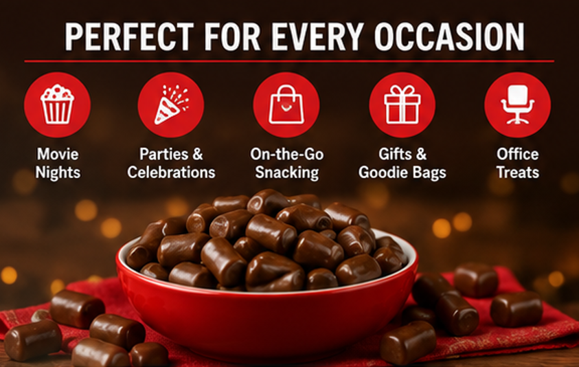 Tootsie Roll Mini Bites Candy Coated Chocolate Midgees Bag 9 oz