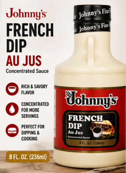Johnny's French Dip Au Jus Concentrated Sauce 8 fl oz