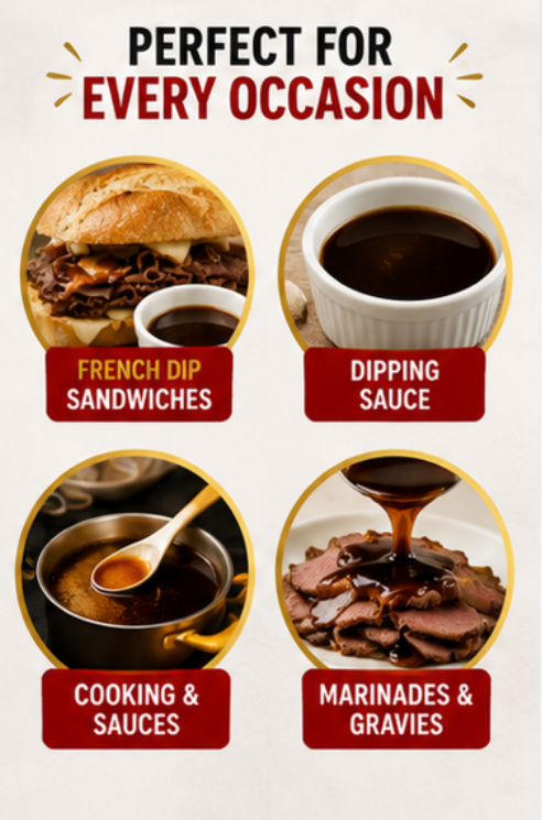 Johnny's French Dip Au Jus Concentrated Sauce 8 fl oz