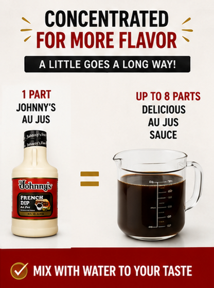 Johnny's French Dip Au Jus Concentrated Sauce 8 fl oz
