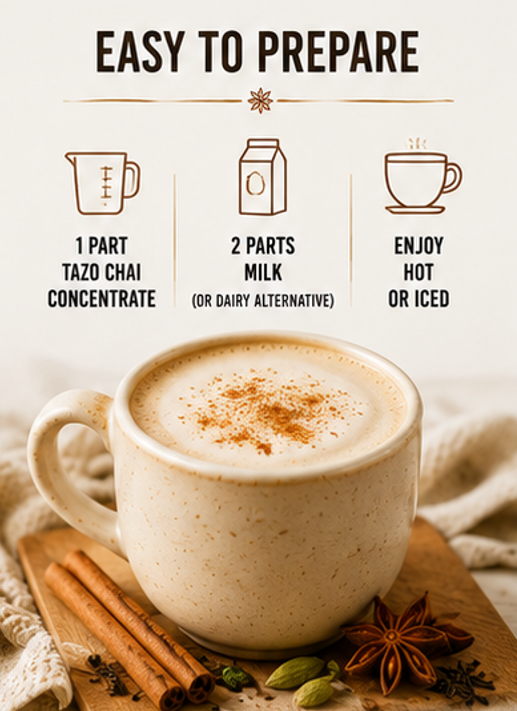 TAZO Chai Tea Latte Concentrate 32 fl oz