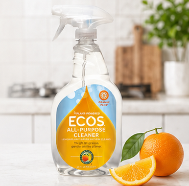 Earth Friendly Products All Purpose Spray Cleaner Orange Scent Multi-Surface Cleaner Plant-Based Formula 22 oz