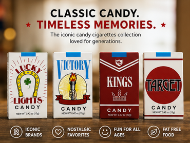 World's King Size Candy Cigarettes Sugar Candy 12 Packs
