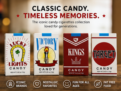 World's King Size Candy Cigarettes Sugar Candy 12 Packs