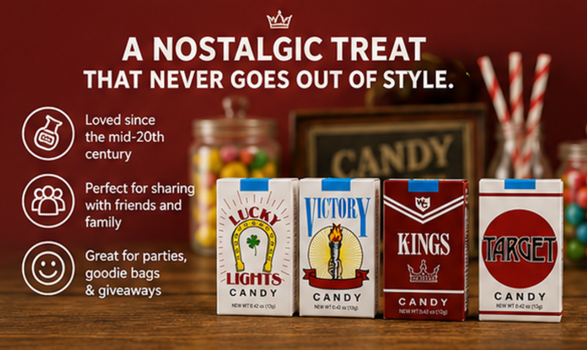 World's King Size Candy Cigarettes Sugar Candy 12 Packs