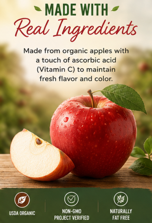 Santa Cruz ORGANIC Apple Sauce 6- Cups 4 oz