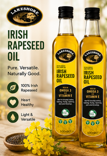 Lakeshore Irish Cold Pressed Extra Virgin Rapeseed Oil 8.82 oz