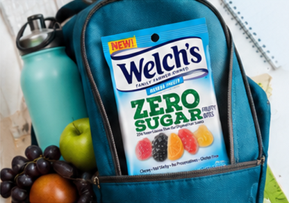 Welch's Zero Sugar Fruity Bites Variety Pack - Mixed Fruit, Berries 'N Cherries & Island Fruit, 3 oz Packs