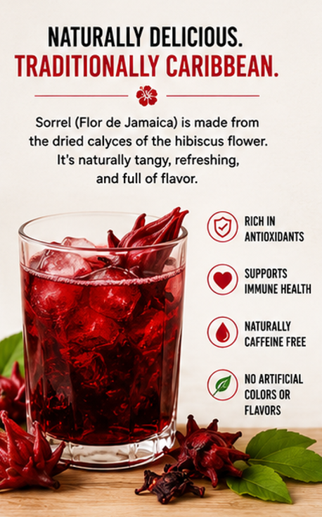 Caribbean Dreams Sorrel Dried Plant 3.5 oz