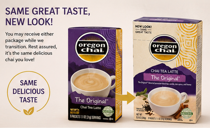 Oregon Chai Original Chai Tea Latte Mix Instant 24 Packets (Pack of 3)