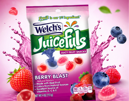 Welch's Juicefuls Berry Blast Fruit Snacks 4 oz