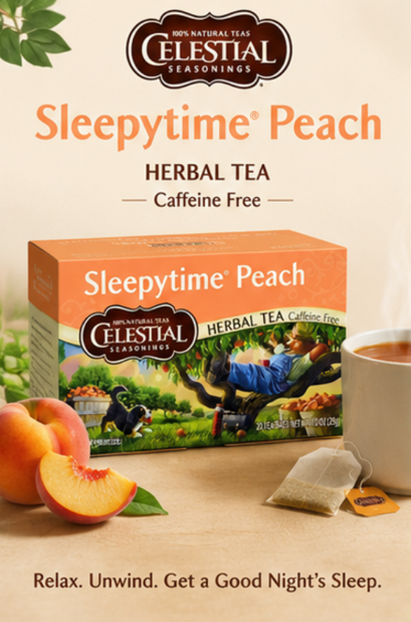 Celestial Seasonings Herbal Tea Sleepytime Peach (Pack of 2)