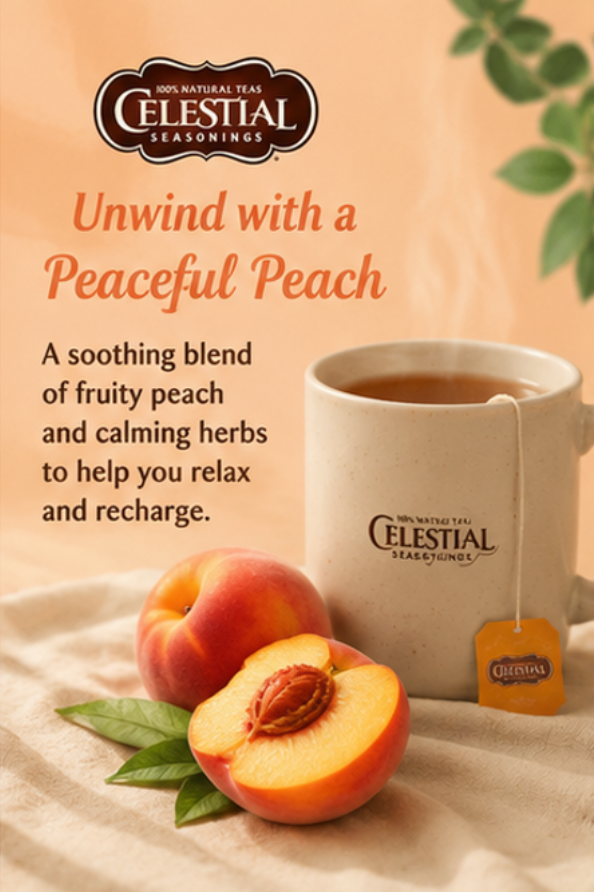 Celestial Seasonings Herbal Tea Sleepytime Peach (Pack of 2)