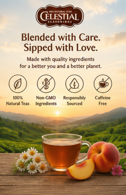 Celestial Seasonings Herbal Tea Sleepytime Peach (Pack of 2)