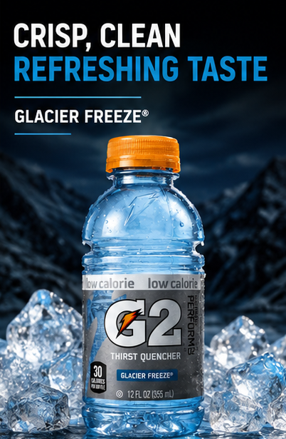 Gatorade G2 All Stars Glacier Freeze Low Calorie Sports Drink 12 fl oz