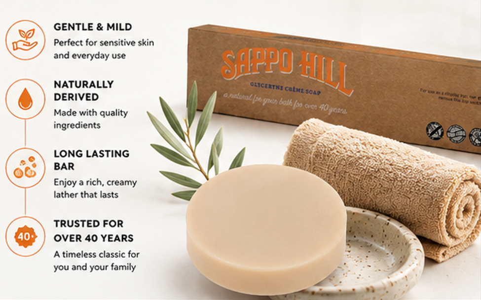 Sappo Hill Soapworks Glycerine Soap Bar Almond Bars 3.5 oz