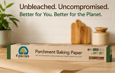 If You Care Parchment Baking Paper Unbleached Chlorine Free Greaseproof Silicone Coated 70 Sq Ft Roll Standard Size Fits 13 Inch Pans