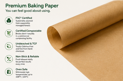If You Care Parchment Baking Paper Unbleached Chlorine Free Greaseproof Silicone Coated 70 Sq Ft Roll Standard Size Fits 13 Inch Pans