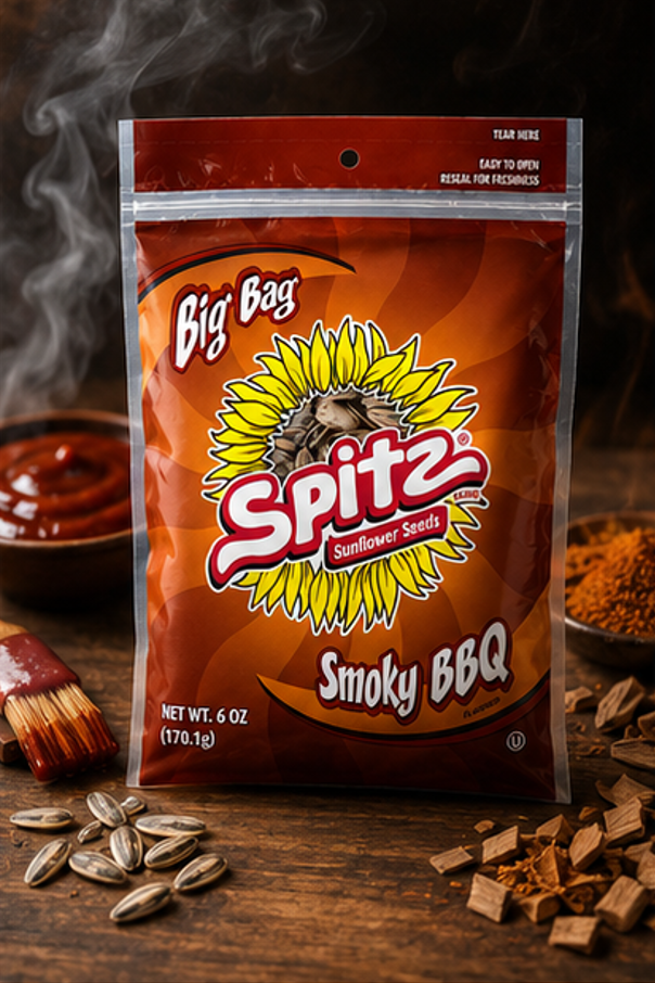Spitz BBQ Flavored Sunflower Seeds Bags 6 oz