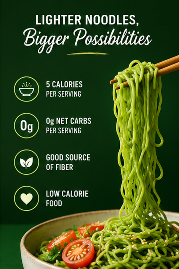 Miracle Noodle Spinach Angel Hair Pasta Shirataki Noodles Keto Vegan Gluten-Free Paleo Low Calorie Low Carb Soy Free Non-GMO Konjac 7 oz